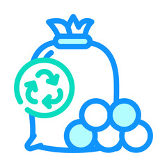 drying balls zero waste color icon vector. drying balls zero waste sign. isolated symbol illustration