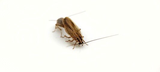 cockroach isolated on white background