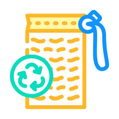 sponge zero waste color icon vector. sponge zero waste sign. isolated symbol illustration
