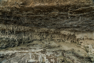  Weathering is the breaking down of rocks, soils, and minerals as well as wood and artificial materials through contact with water. Diamond Head Beach Park,Honolulu, Oahu, Hawaii