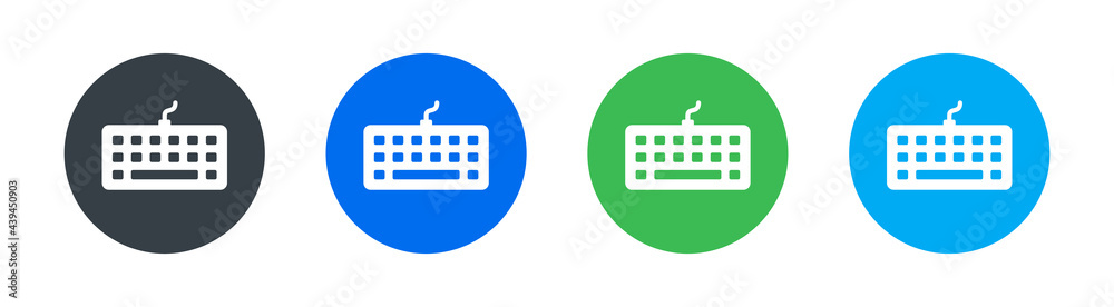 Poster keyboard icon vector from computer interface collection.