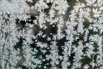 Ice on window