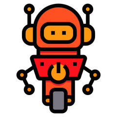 Robot line icon