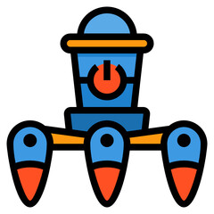 Robot line icon
