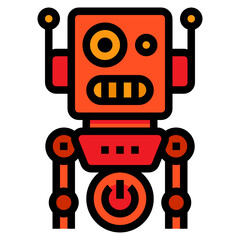 Robot line icon