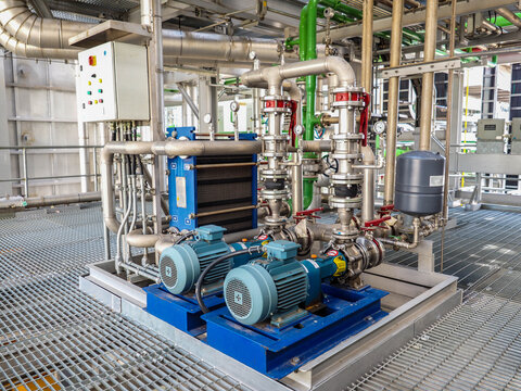 Pump and motor which popular to install with pipe in industrial such chemical, power plant, oil and gas.