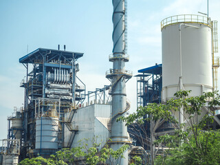 Biomass power plant with industrial energy concept.