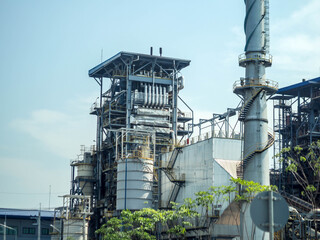 Biomass power plant with industrial energy concept.