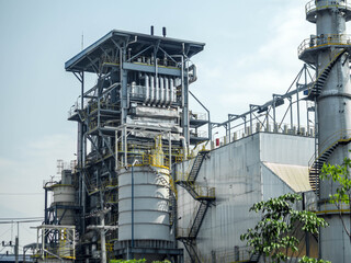 Biomass power plant with industrial energy concept.