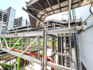 Electric Cable Tray in power plant.