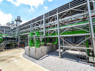 Electric Cable Tray in power plant.