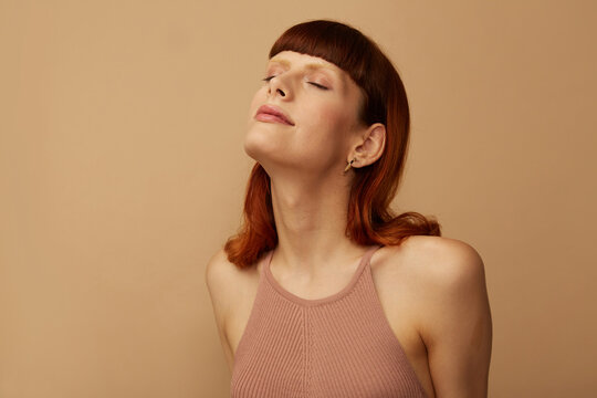 relaxed woman portrait