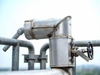 Manual valve for apply industrial zone which popular to install with tank, pipe, pump, and pond in Combined-Cycle Co-Generation Power Plant.