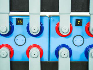 Battery room in power plant for back up emergency case