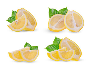 Lemon isolated on white background