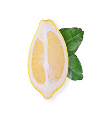 Lemon isolated on white background