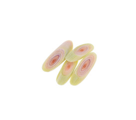 Fototapeta premium lemon grass isolated on white background