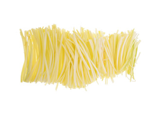 garlic chives isoalted on white background