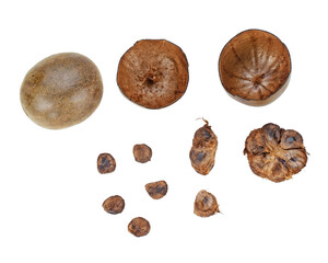 arhat fruit isolated on white background