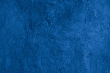 Old wall pattern texture cement blue dark abstract  blue color design are light with black gradient background.