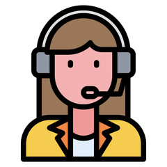 Customer service line icon