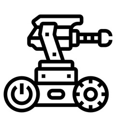 Robot line icon
