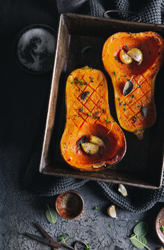Oven roasted butternut squash