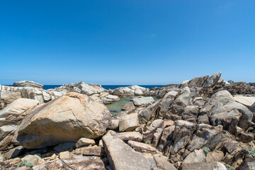 鹿児島県　徳之島のムシロ瀬の奇岩