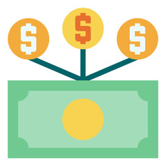 money flat icon
