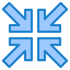 arrows blue style icon