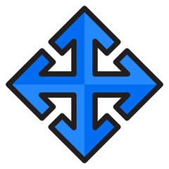 arrows color line style icon