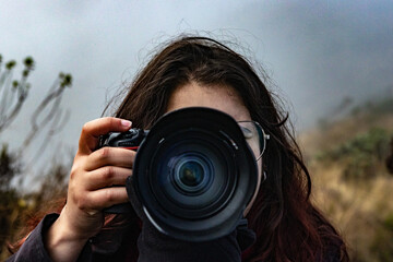 Fotografa en el nevado