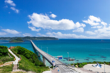 Naklejka premium 北長門海岸国定公園角島大橋 山口県下関市