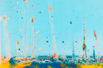 Abstract Colorful Background made with Paint in Water