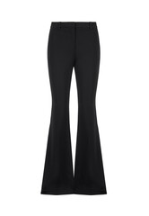 Black women's stylish trousers. Front view