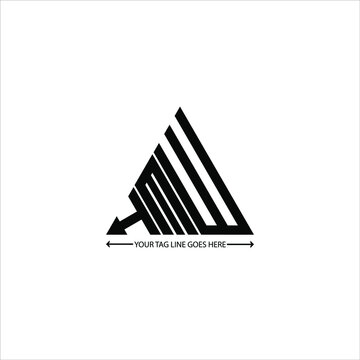 H M W letter logo creative design. H M W unique design