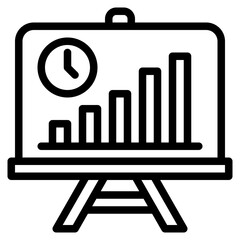 calendar outline style icon