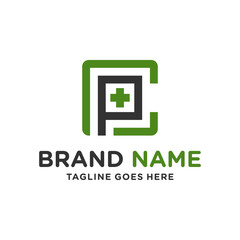 health clinic logo with letter CP