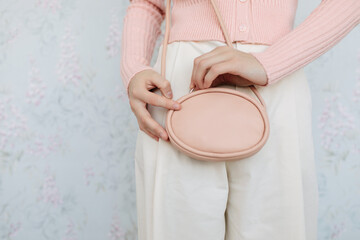 Pink color elegant fashion look

