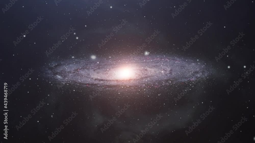 Wall mural milky way galaxy floating in the universe.