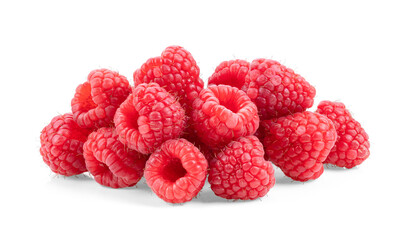Raspberry isolated on white