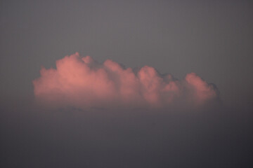 Nubes de atardecer