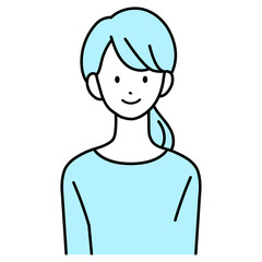 女性　笑顔　喜び