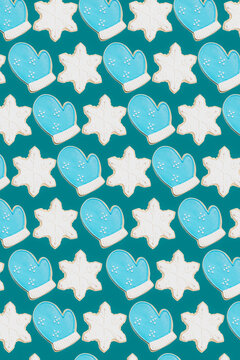 Winter Theme Sugar Cookie Background