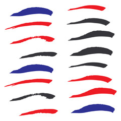 Black Watercolor Scratch. Red Brushstroke Acrylic. Brushes Splatter. Ink Japanese. Paintbrush Background. Paint Distress. Art Square. Set Distress. Grungy Creative.