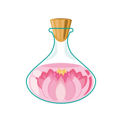 floral essence in bottle