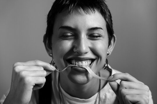 Playing with chewing gum
