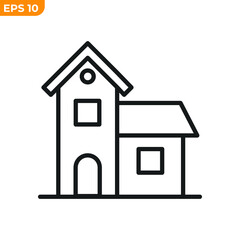 home icon symbol template for graphic and web design collection logo vector illustration