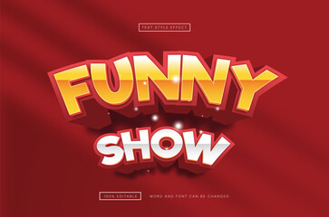 Funny show text effect editable premium free download