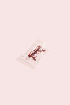 Eye glasses Packed In Plastic Bags